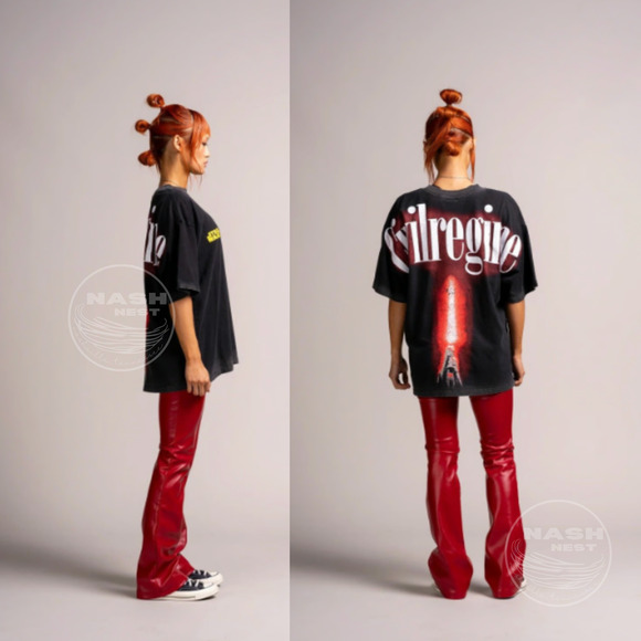 Civil Regime Star Wars Tee M | 199X Oversized, Vintage Wash Green Crystal NWOT - Picture 4 of 9